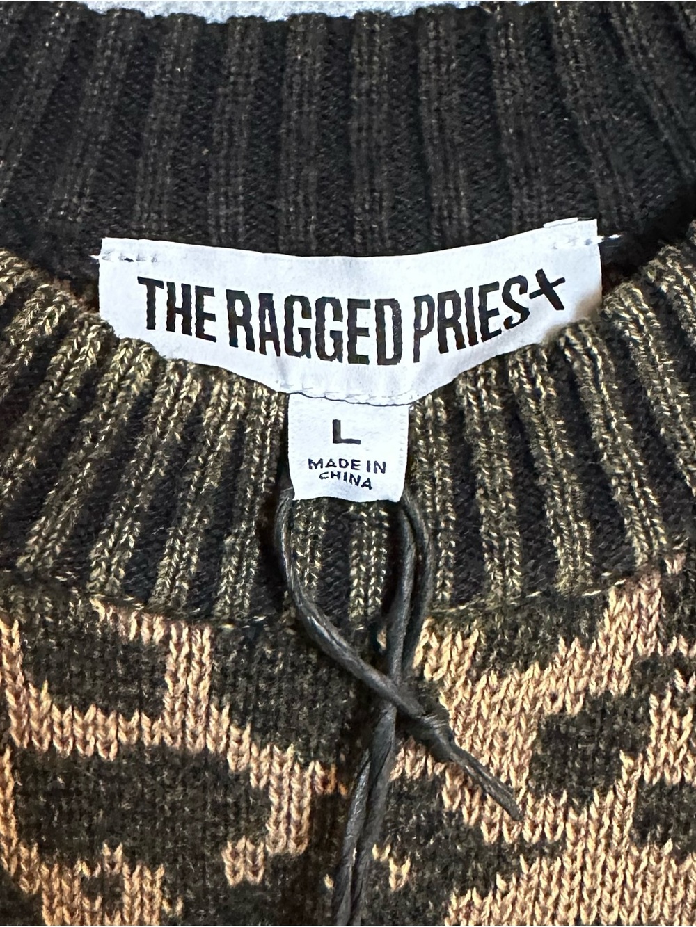 The Ragged Priest Leopard Print Distressed Tina Knit Sweater - Picture 6 of 10